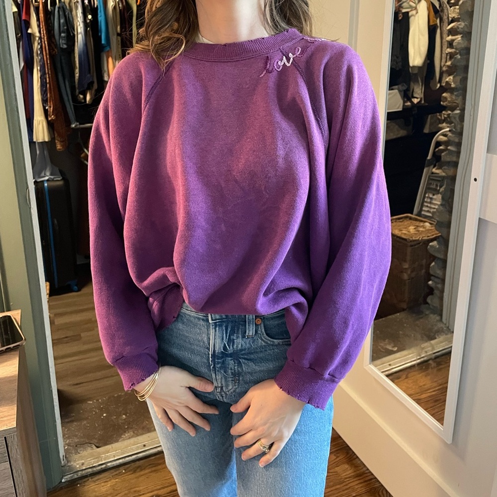 Purple Love sweatshirt